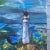 Impressionist 1970’s Original Impressionist Seascape With Lighthouse Nighttime Painting For Sale - Image 3 of 4