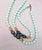 Green Vintage 1960s Signed Pauline Rader Beaded Art Glass Sautoir Necklace For Sale - Image 8 of 9