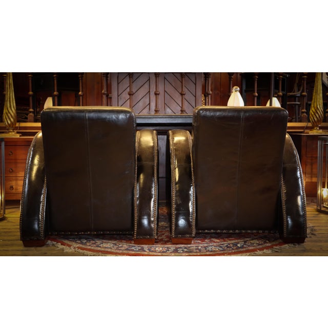 Rockefeller Leather Chairs by Timothy Oulton, 2010s For Sale - Image 12 of 18