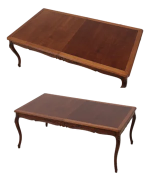 Cherry French Louis XV Style Banded Dining Table