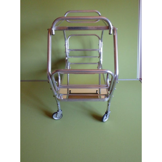 Art Deco Bauhaus Tea Trolley Serving Boy with Removable Tray, 1930s For Sale - Image 6 of 9