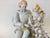 1980s Vintage Victorian Man and Woman Porcelain Figurine For Sale - Image 5 of 7