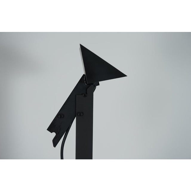 Black Vintage Italian Floor Lamp by Tiziano Inguanotto for Sem Luci, Italy, 1980s For Sale - Image 8 of 18