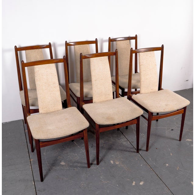 Mid-Century Modern Mid-Century American Nutwood Dining Chairs, 1970s, Set of 6 For Sale - Image 3 of 16