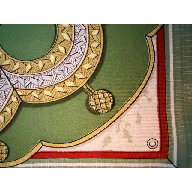 Hermes Sonneurs De Trompe Silk Scarf 1961 Designed by Françoise De La Perriere For Sale - Image 10 of 12