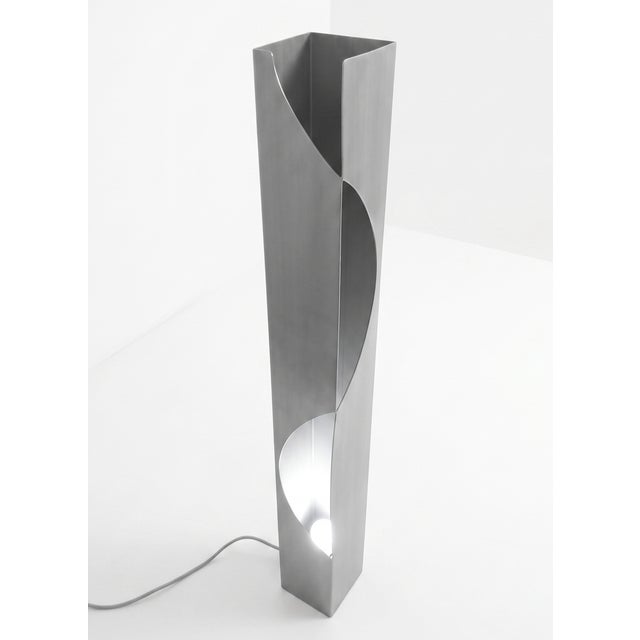 Mirrored Floor Lamp by Dario Nasuti For Sale - Image 4 of 6