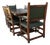 Mid-Century Modern Country Oak Refectory Table with Oak and Leather Dining Chairs, 1960s, Set of 9 For Sale