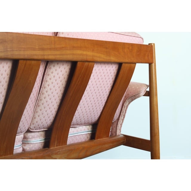 France and Son 8 Ft. Long Grete Jalk for France and Son Four Seat Sofa, Denmark For Sale - Image 4 of 8