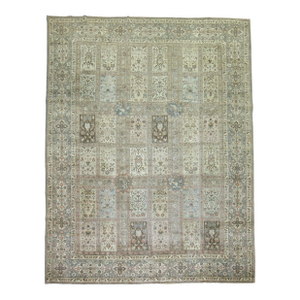 Garden Box Design Antique Persian Tabriz Room Size Rug