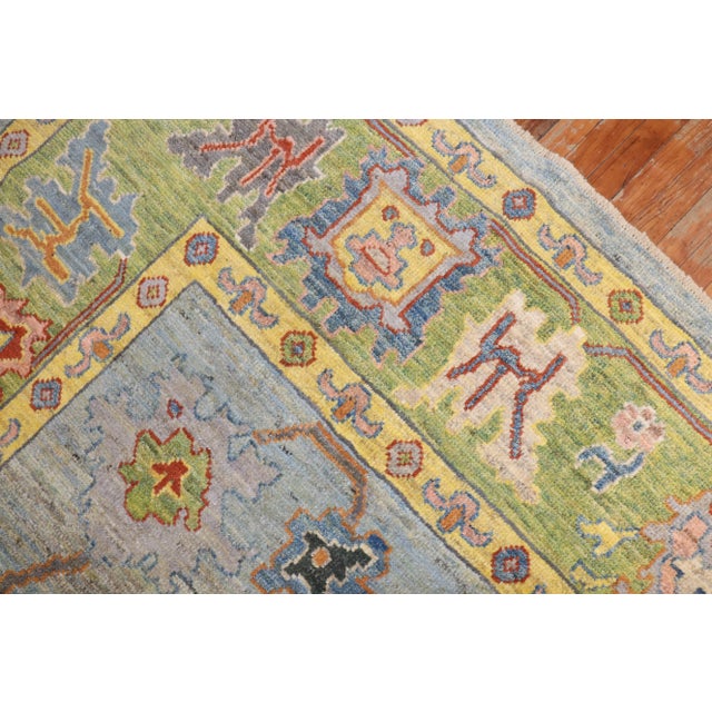 Textile Early 21st Century Vintage Inspired Turkish Oushak, 10'4' X 13'7'' For Sale - Image 7 of 12