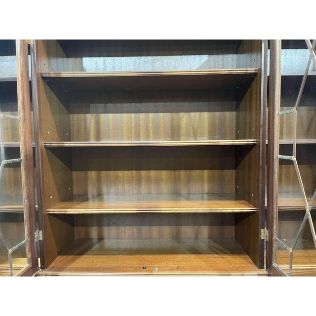 English Secretary Bookcase in Mahogany, 1970s For Sale - Image 13 of 17