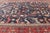 Large Persian Bidjar Rug With Navy Field and Red Border Floral Design For Sale - Image 10 of 16