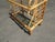 Wood Vintage Bamboo Etagere Three Shelves W Glass Bakers Rack ~ Coastal For Sale - Image 7 of 12