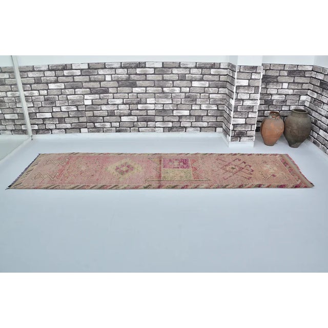 Turkish Kurdish Anatolian Wool Runner Rug For Sale - Image 3 of 10