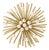 18K Yellow Gold Cultured Freshwater Pearl Starburst Brooch Pin For Sale