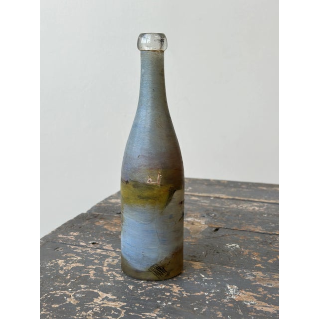 Antique Hand-Painted Scenic Countryside Cork Bottle, Circa Early 20th Century For Sale - Image 12 of 15