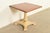 Hollywood Regency Hollywood Regency Cherry Wood and Cream Lacquered Pedestal Tea Table or Occasional Side Table by Mersman, Circa 1960s For Sale - Image 3 of 10