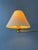 Golden Hollywood Regency Swing Arm Wall Lamp with Beige Shade For Sale - Image 4 of 11