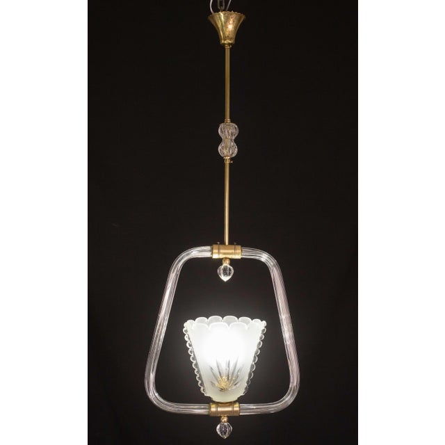 Barovier & Toso Liberty Barovier and Toso Attributed Pendant, 1940s For Sale - Image 4 of 12