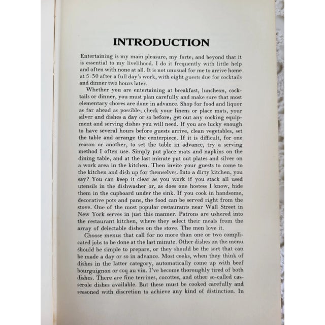 1965 James Beard Menus for Entertaining Cookbook For Sale - Image 9 of 12