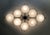 Metal 21st Century Beehive Satin Black Nickel Matte White Murano Flush Mount by Fabio LTD For Sale - Image 7 of 9
