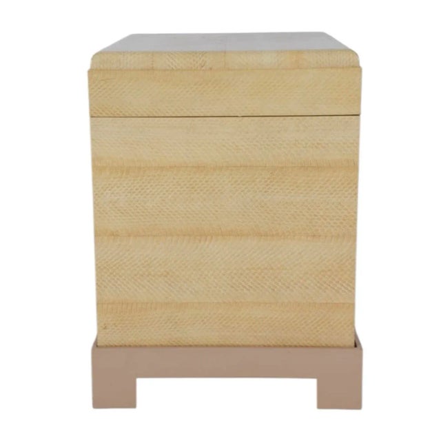 Karl Springer Signed Snakeskin Kyoto Box For Sale - Image 9 of 12