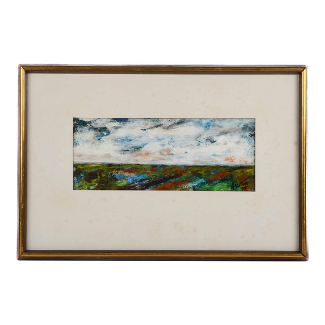 Framed Signed J. Akston "Exuberance of Spring, 1974" Artwork For Sale