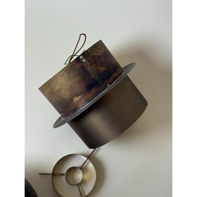 German Brass Architectural Ceiling Light Lamp, 1960s For Sale - Image 18 of 18