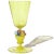Beautiful antique, early Venetian hand blown yellow and gold flecks Italian art glass drinking cup / chalice. Created in...