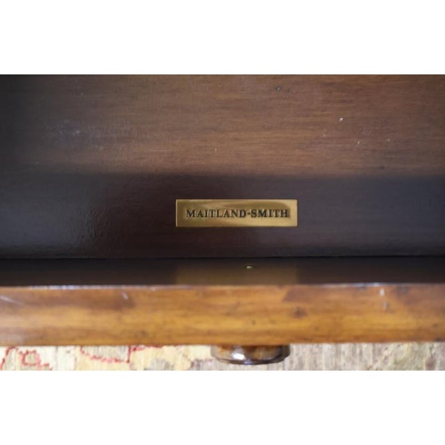 Large Maitland Smith Copper and Distressed Mahogany Coffee Table For Sale - Image 11 of 11