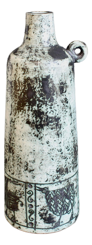 Mid-Century Modern French Ceramic Flower Vase by Jacques Blin, 1960s