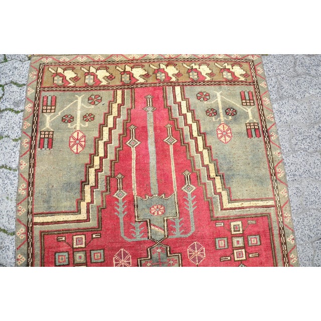 1960s Aztec Handmade Boho Rug For Sale - Image 6 of 11