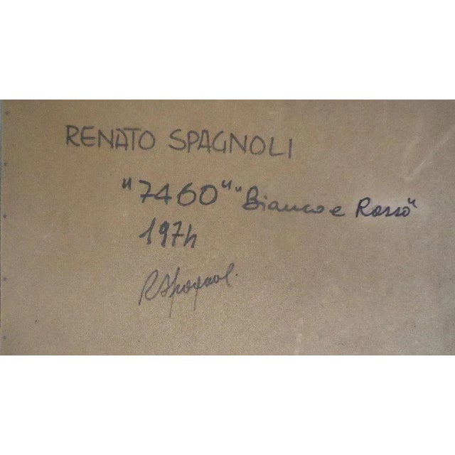 Untitled 7460 - Original Mixed Media by R. Spagnoli - 1974 1974 For Sale - Image 3 of 4