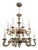 18th C Style Carved Italian Gilt Wood Chandelier by Randy Esada for Prospr For Sale