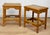 Boho Chic Vintage 1970s Coastal Rattan End Table Stands W/ Wicker Tops - A Pair For Sale - Image 3 of 10