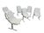 Bring iconic 1970s style to your dining room with this exceptional set of Mid-Century Modern Daystrom chrome tubular...