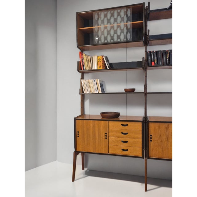 Mid-Century Scandinavian Ergo De Luxe Freestanding Shelving Unit in Teak from Blindheim, 1960s For Sale - Image 4 of 13