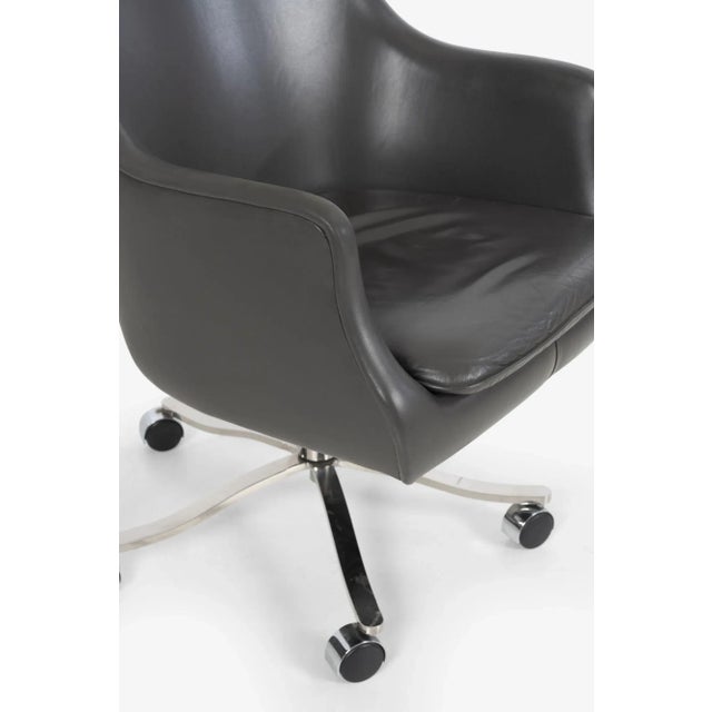 Metal 1964 Nicos Zographos Bucket Desk Chair For Sale - Image 7 of 10