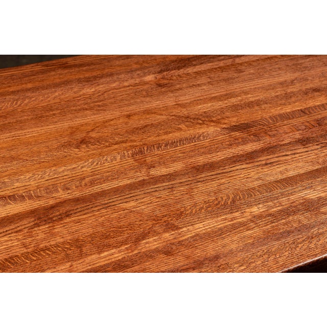 Brown Antique Butcher Block Kitchen Island For Sale - Image 8 of 9