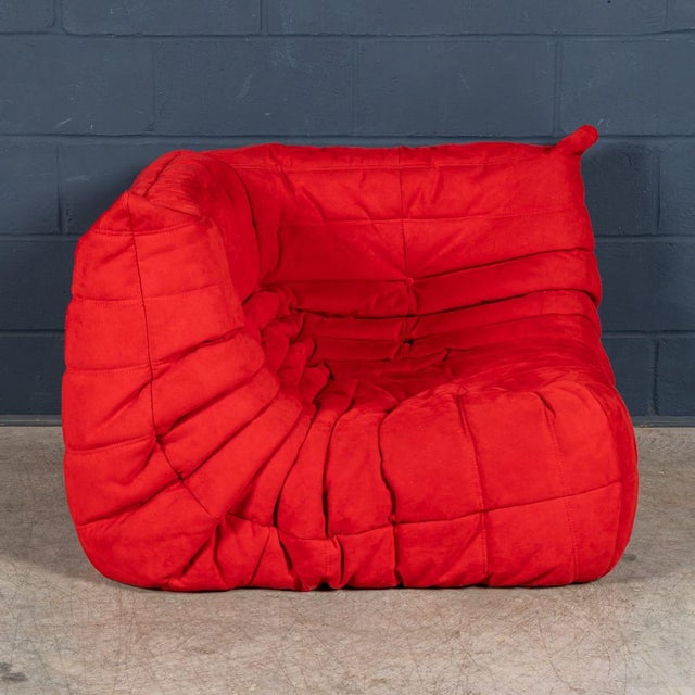 Red Togo Corner Sofa by Michel Ducaroy for Ligne Roset, France, 1973 For Sale - Image 3 of 18