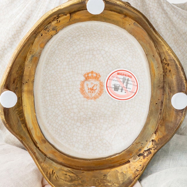 Hollywood Regency Sculptural Porcelain Swan Bowl For Sale - Image 15 of 16