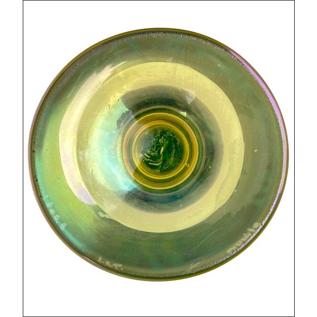 Antique Art Nouveau Favrile King Tut Pattern Glass Vase-Signed For Sale In New York - Image 6 of 7
