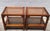 Pair Vintage Mid Century Cane & Glass Side/End Tables For Sale - Image 12 of 18