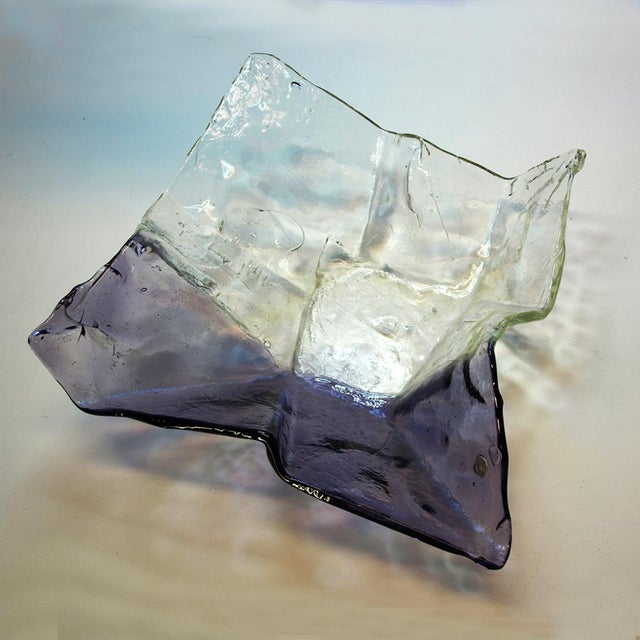 1980s Vintage Glass Centerpiece by Carlo Nason for Mazzega For Sale - Image 5 of 6