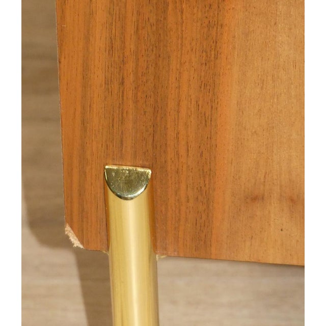 Chest of Drawers in Walnut and Glass, 1960s For Sale - Image 12 of 15