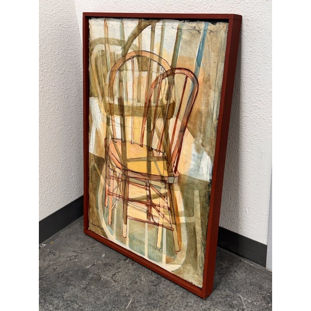 Figurative Robert McClay "Chair" Original Artwork, Framed For Sale - Image 3 of 12