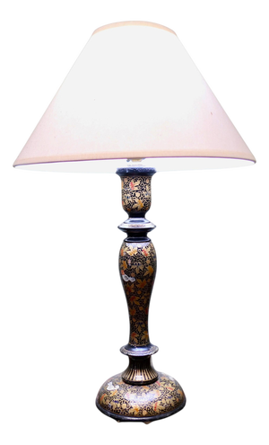 Hand-Made Painted Table Lamp, 1920