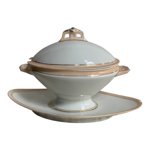19th Century French Porcelain Tureen For Sale