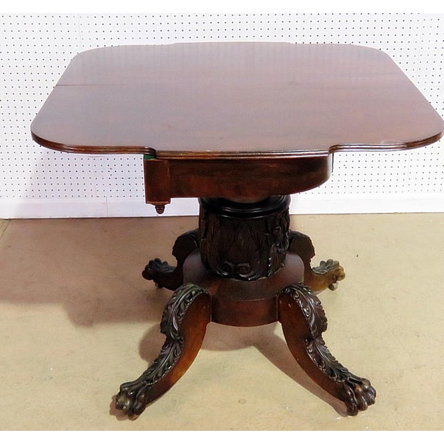 Antique Traditional Duncan Phyfe Style Card Table Chairish