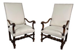 Example of Louis XIII Lounge Chairs